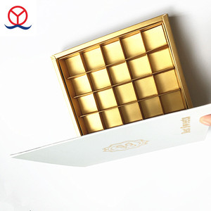 Divisore di carta personalizzato design personalizzato all'ingrosso fatto a mano arte colorata scatole regalo di cioccolato oro fatto in casa - Product Image 4