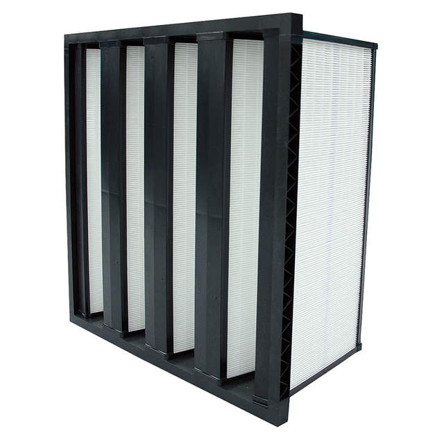 Medium Efficiency F7 Plastic Frame 592 X 592X 2 92mm Mini-pleated Compact 4 v Bank Air Filter