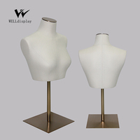 Mannequin de lingerie en mousse PU, modèle court, buste féminin sans tête, style européen original, pour présentation de bijoux