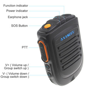 <span class=keywords><strong>Walkie</strong></span> <span class=keywords><strong>talkie</strong></span> para telefone b01, com microfone, sem fio, para Tm-7plus w7, 3g/4g, rádio, ptt zello, suporte à mão