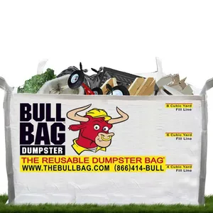 Skipbag softy 2 码大袋缝带垃圾建筑垃圾木材石膏金属跳跃袋公牛袋垃圾箱