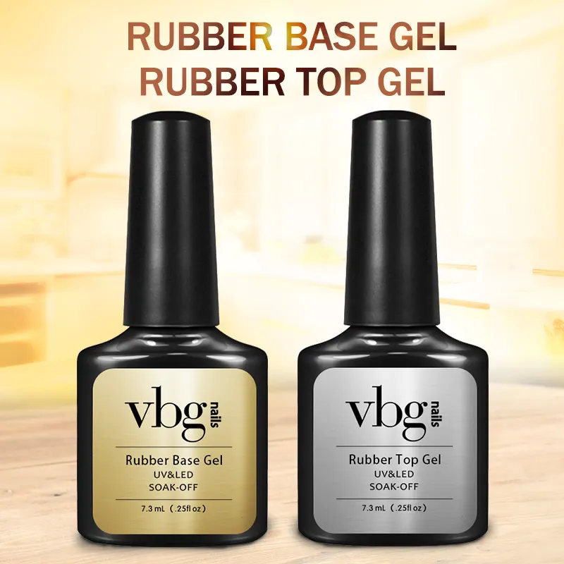 VBG 7.3 ml Kodi Rubber top gel en Rubber base gel Kit voor nail