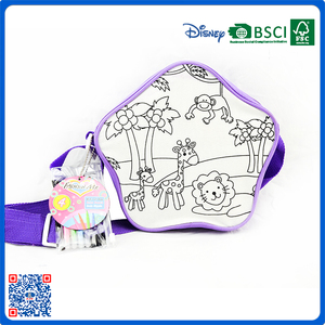 2016 Nuovo stile sveglio DIY colorare con il sacchetto animale logo per i bambini - Product Image 1