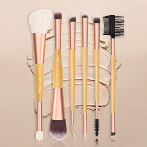 Set de 8 Esponjas y <span class=keywords><strong>Brochas</strong></span> de Maquillaje de Marca Privada, Set de <span class=keywords><strong>Brochas</strong></span> de Maquillaje de Bambú de Doble Cara - Product Image 6
