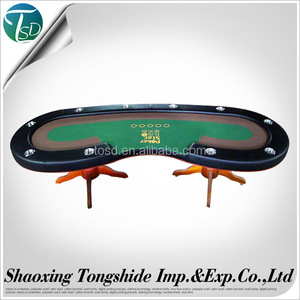 Acier tasse multy poker jeu utilisé <span class=keywords><strong>table</strong></span> De Poker avec jambes de fer bois utilisé casino craps poker tables - Product Image 1