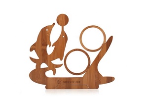 Secchielli per <span class=keywords><strong>Ghiaccio</strong></span> e Contenitori per Bevande in Bambù, Eleganti Portabottiglie da Tavolo - Product Image 3