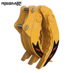 Manual Wood Grab Mechanical Log Grapple for Excavator Attachment