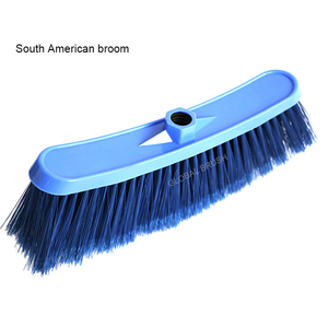 South America market with 120cm wooden stick heavy duty 33cm plastic broom