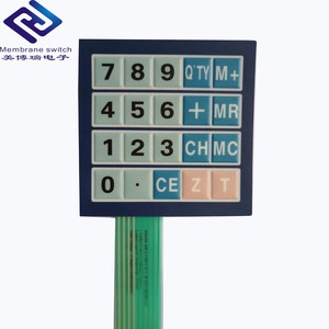 4x5 مصفوفة لوحة المفاتيح 20 مفاتيح لوحة مفاتيح غشاء مع قبة من البولي ايثيلين - Product Image 2