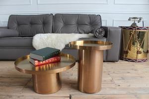 Favors T-09 <strong>Gold</strong> Color Plating Stainless Steel Modern <strong>Round</strong> <strong>Side</strong> <strong>Table</strong> for Living Room Home Coffee Furniture - Product Image 3