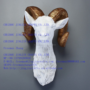 resina rhim <span class=keywords><strong>gacela</strong></span> pared cabeza de <span class=keywords><strong>animal</strong></span> placa, colgante de pared, decoración de la pared - Product Image 5
