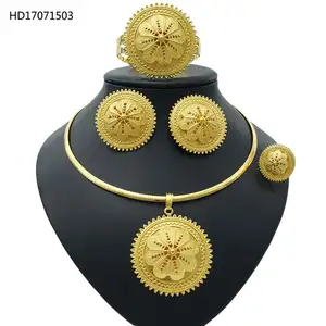 Dubai 24K Ethiopische Traditionele Afrikaanse Sieraden Sets China