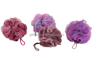 Il Pouf da bagno in rete di spugna per doccia stampato con Logo personalizzato promozionale fornisce tutti i colori pantone come richiesta dell'acquirente - Product Image 4