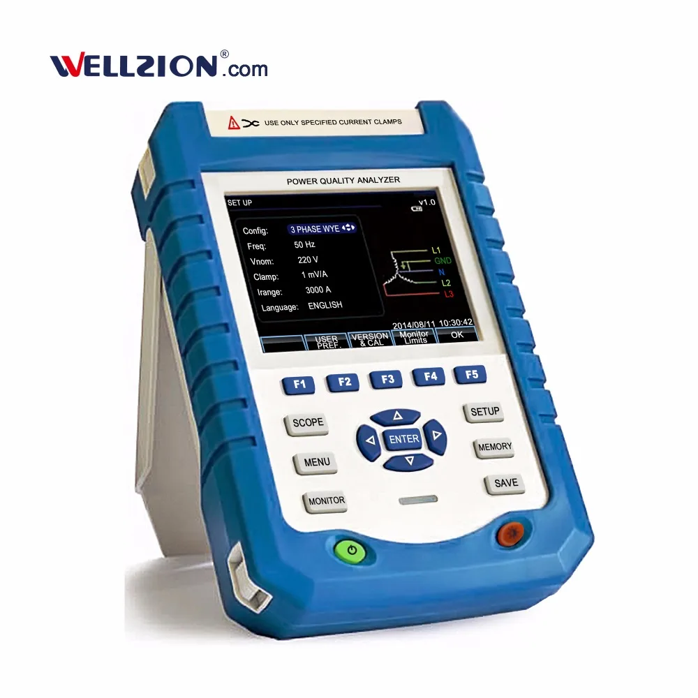 SA2100,1000Vrms 3 phase Handheld Power Quality Analyzer