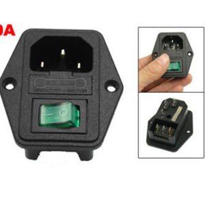 <span class=keywords><strong>Presa</strong></span> <span class=keywords><strong>di</strong></span> Alimentazione Maschio IEC320 C14 a 4 Pin 10A 250V <span class=keywords><strong>con</strong></span> Interruttore e <span class=keywords><strong>Fusibile</strong></span> - Product Image 6