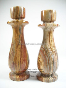 Multi <b>Green</b> <b>Candle</b> Holder 2 Pc Set in Cheap Price - Product Image 2