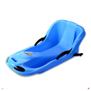 Traîneau à neige en plastique HDPE à haut impact avec <span class=keywords><strong>frein</strong></span> et corde Traîneau à neige à dossier haut pour le plaisir en plein air en hiver - Product Image 4