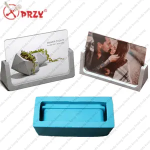 New design 2018 Cement frame mold silicone Concrete business card holder silicone molds