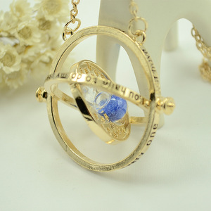 Collier Whoselase Fashion en or, style <span class=keywords><strong>Harry</strong></span> <span class=keywords><strong>Potter</strong></span>, avec pendentif <span class=keywords><strong>sablier</strong></span>, en promotion - Product Image 2