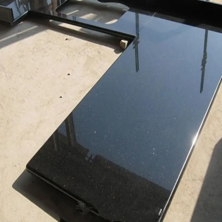 Good Supplier High Polished Black Granite Blue In Night Granite Tiles