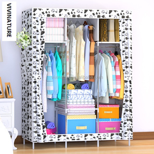 เฟอร์นิเจอร์โลหะไม่ทอชั้นวางตู้เสื้อผ้าพับ - Product Image 2