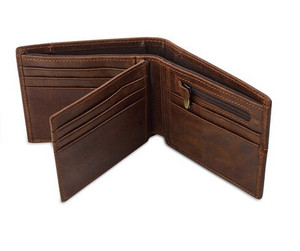 Boshiho vendita calda Design in vera pelle RFID blocco carta di credito da uomo <span class=keywords><strong>portafoglio</strong></span> <span class=keywords><strong>portafoglio</strong></span> sottile minimalista in pelle di cavallo pazzo - Product Image 5