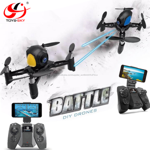 Date 2 pcs Fpv racing BRICOLAGE Bataille Drone Kit Jeu de <span class=keywords><strong>Combat</strong></span> Mode 2MP Large angle RC Dron G-capteur - Product Image 1