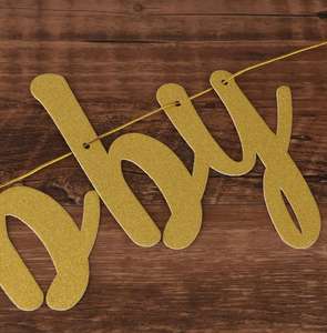 Nuevo Banner de Papel para Despedida de Soltera, Dorado, Ecológico, Desechable, con Logotipo Personalizable, <span class=keywords><strong>Vrise</strong></span> - Product Image 5