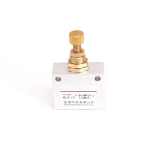 High quality High quality Silver Tone One-Way Restrictive Pneumatic Air Flow Speed Control Valve KLA-15 thread 1/2 inch BSP 21mm