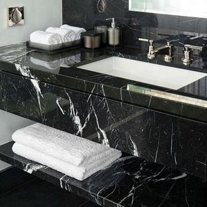 Lastra di <span class=keywords><strong>Marmo</strong></span> Nero Marquina Naturale con Venature Bianche Piastrelle Moderne Impermeabili <span class=keywords><strong>per</strong></span> Bagno Cucina <span class=keywords><strong>Piano</strong></span> di Lavoro <span class=keywords><strong>Tavolo</strong></span> Esterno - Product Image 4