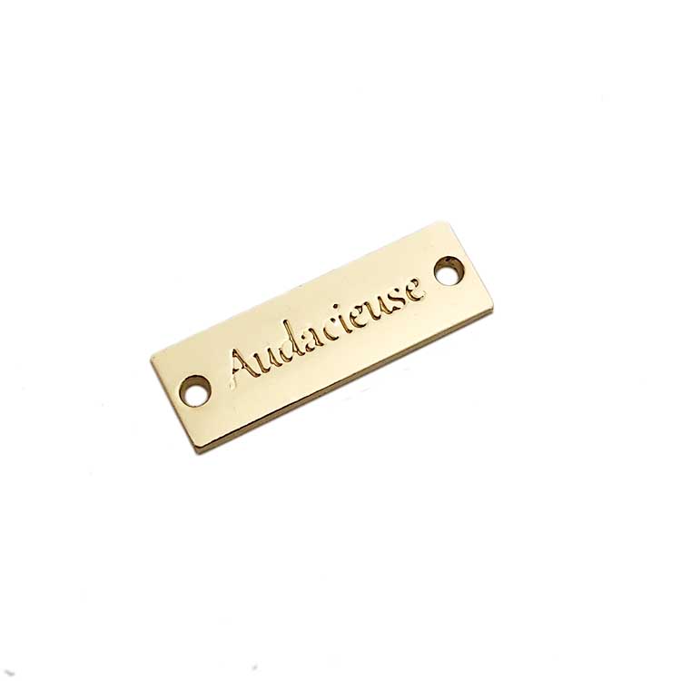 Zinklegering Custom Naaien Metalen Logo Label Tag Plaat Voor Badmode