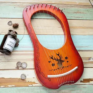 Lyre harpe — instrument de musique à 10 cordes, haute qualité