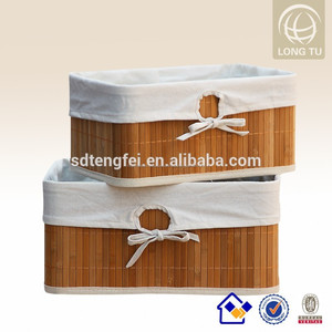 bambù grande cesto della biancheria pieghevole panno sporco - Product Image 2