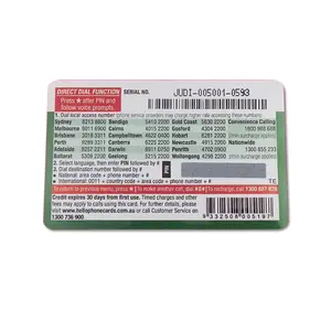 Custom Prepaid Phone Card Telecom Recharge Scratch Card With Pin Number And Scratch Panel