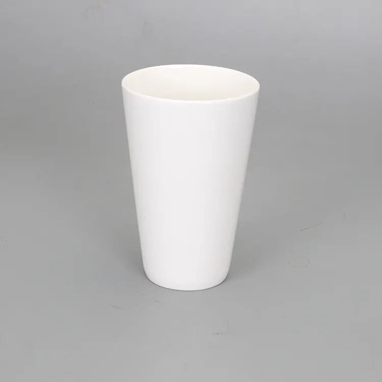 Hot Sales Fijne Bone China Wit Tall Keramische Mok Zonder Geen Handvat