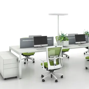 Postazione di Lavoro Modulare con Pareti Divisorie, Scrivania Professionale per Uffici Open Space - Product Image 1