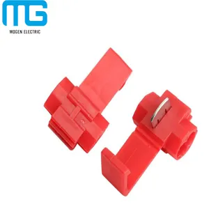 Red Cable Joint Plastic Insulated Terminal Block Connector Quick