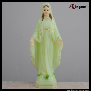 Statues religieuses de la Vierge Marie éclairées pour la décoration de la maison - Product Image 6