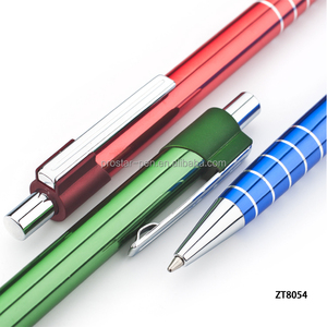 2017 un buen diseño y calidad de acción click lacado cuerpo barato bolígrafo de metal pluma De Bola De Aluminio - Product Image 6