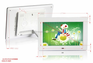 7 inch TFT-LCD khung ảnh kỹ thuật số hình ảnh Movie MP4 Máy nghe nhạc đồng hồ báo thức + từ xa - Product Image 2