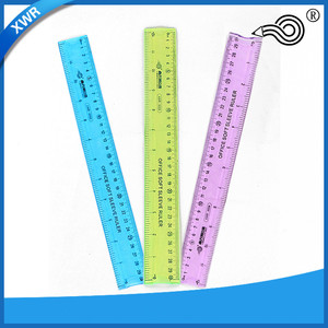 Mới Đến Tùy Chỉnh 15Cm 20Cm 30Cm Rõ Ràng PVC Linh Hoạt Có Thể Gập Lại Văn Phòng Trường Cai Trị Màu Nhựa Mềm Thẳng Cai Trị - Product Image 5