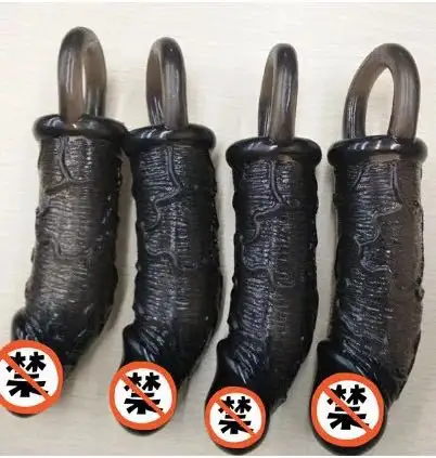 Negro reutilizable de pene manga para hombres extensor alargado la ampliación del pene de silicona manga demora eyacular anillo