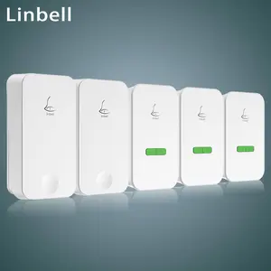 Linbell G4L luid magazijn industriële deurbel knop US Plug met 2 zenders en 3 ontvangers