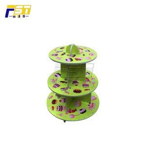 3 cartón Tier papel soporte de la torta para el cumpleaños y la boda partido - Product Image 3