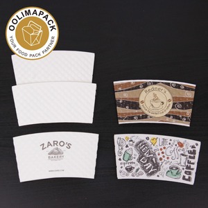 Caliente de la taza de papel de manga de taza de café de papel manga con logo café tazas de papel - Product Image 5