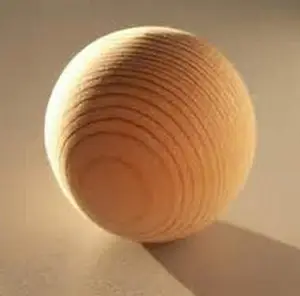 Bla — grande boule en bois inachevé, boule décorative de noël, balles en bois