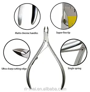 Cuticle Nipper Stainless Stainless Steel Cuticle Nippers Callus Nippers With Single Spring 12# 14# 16#