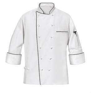 Di alta Qualità A Buon Mercato Maniche Lunghe Chef Vestiti Cappotto Uniforme <span class=keywords><strong>Da</strong></span> <span class=keywords><strong>Cucina</strong></span> Caffè <span class=keywords><strong>Giacca</strong></span> Cuoco - Product Image 6