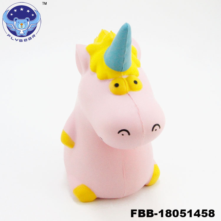 Flybear Горячие Продажа kawaii Jumbo Единорог Squishies Бегемот животных мягкими замедлить рост душистый Squeeze Toy
