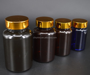 PET/HDPE Plastic Wide Mouth Bottle for medicine Pill and Capsule Customizable